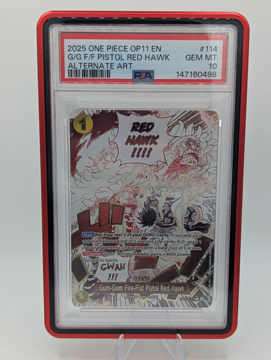 OP11 Gum-Gum Fire-Fist Pistol Red Hawk - PSA 10