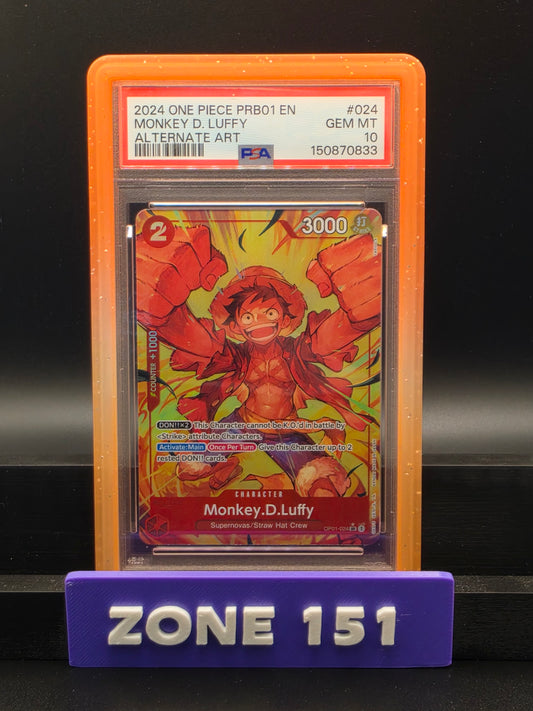2024 ONE PIECE PRB01 (EN) MONKEY D. LUFFY ALTERNATE ART PSA 10