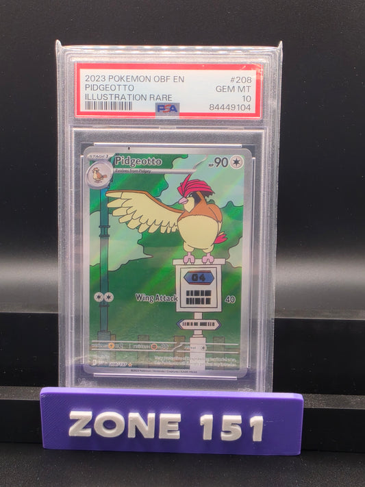 2023 POKEMON OBF (EN) PIDGEOTTO ILLUSTRATION RARE PSA 10