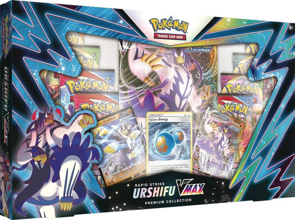 Rapid Strike Urshifu VMAX Premium Collection Trading Card Game sealed product available at Zone 151