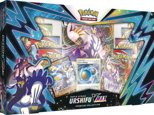 Rapid Strike Urshifu VMAX Premium Collection Trading Card Game sealed product available at Zone 151