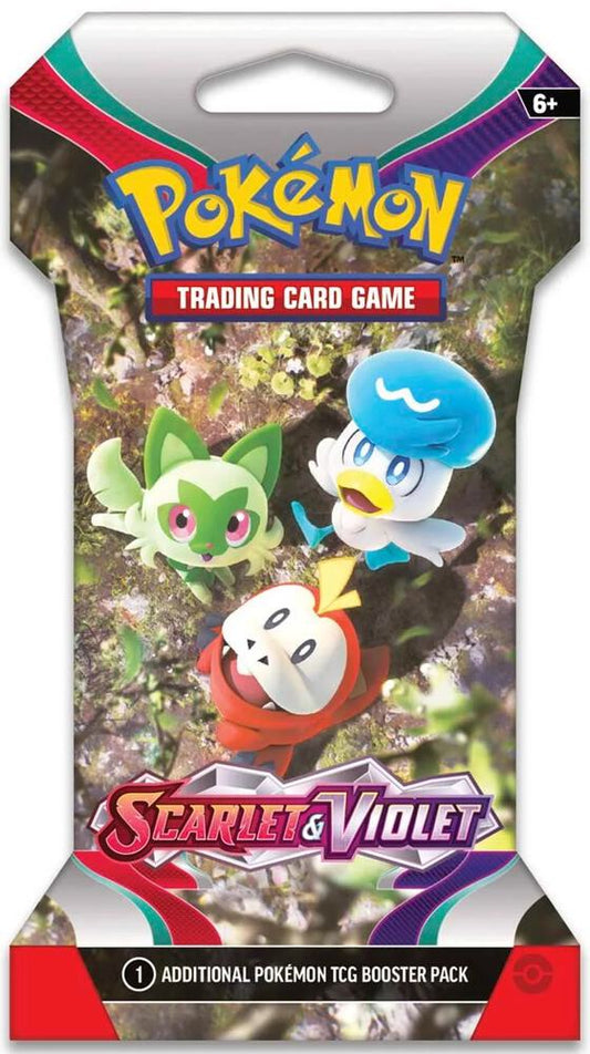 Scarlet & Violet Sleeved Booster Pack Pokemon TCG sealed product available at Zone 151