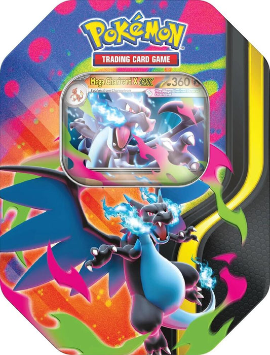 Mega Charizard Tin (Mega Charizard X) Pokemon TCG sealed product available at Zone 151
