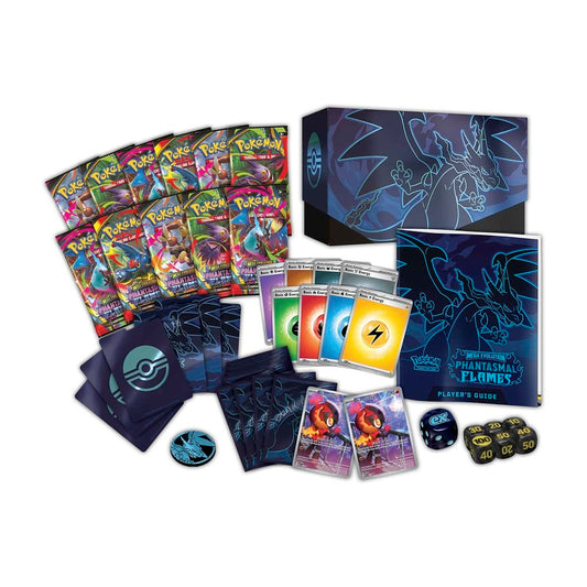 Phantasmal Flames Pokemon Center Elite Trainer Box (Exclusive) Pokemon TCG sealed product available at Zone 151