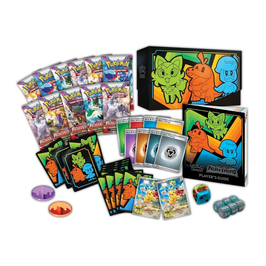 Paldea Evolved Pokemon Center Elite Trainer Box (Exclusive) Pokemon TCG sealed product available at Zone 151