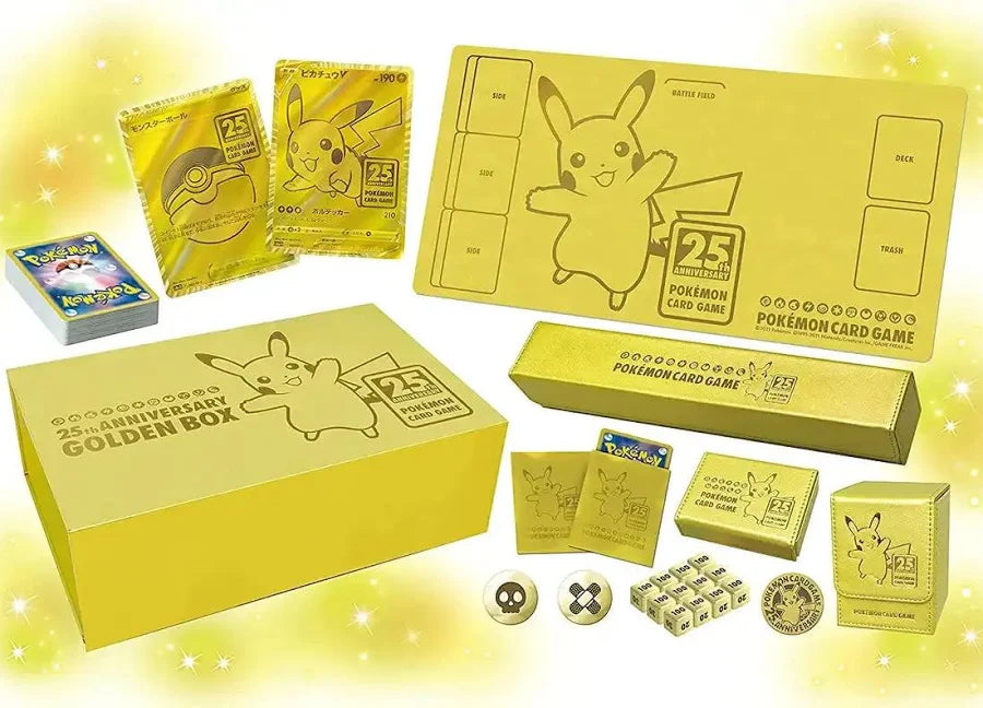 Pokemon 25th Anniversary Golden Japanese Collection Box