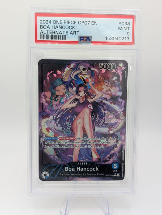 One Piece OP07 Boa Hancock Alternate - PSA 9