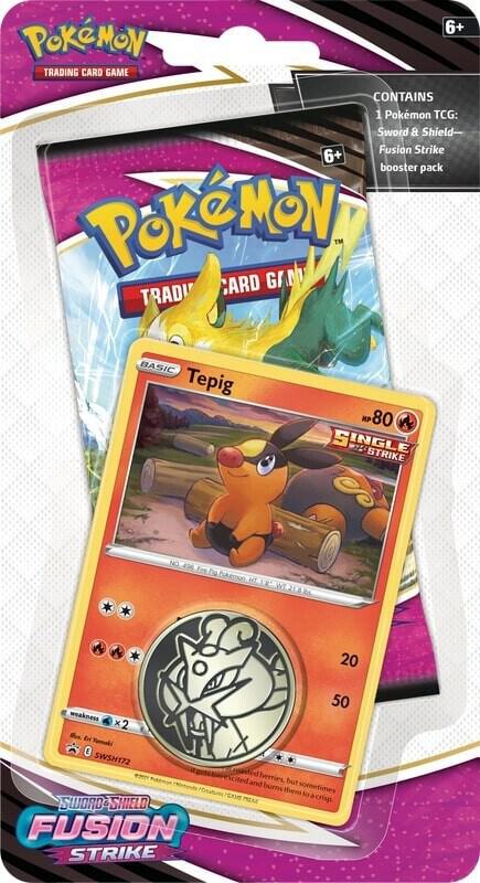 Fusion Strike Single Pack Blister [Tepig] Pokemon TCG sealed product available at Zone 151