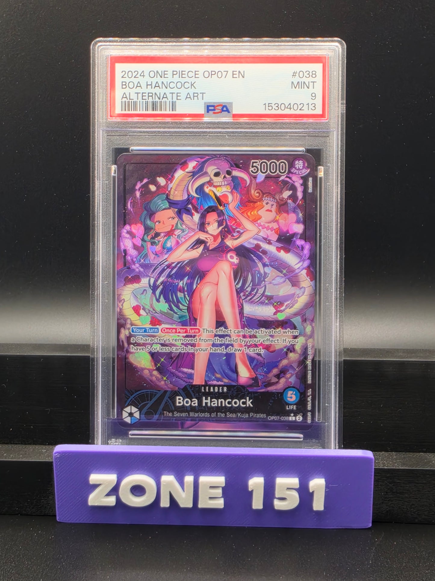2024 ONE PIECE OP07 EN BOA HANCOCK PSA 9
