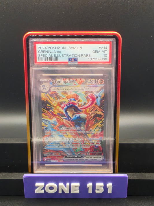 2024 POKEMON TWM (EN) GRENINJA EX SPECIAL ILLUSTRATION RARE PSA 10