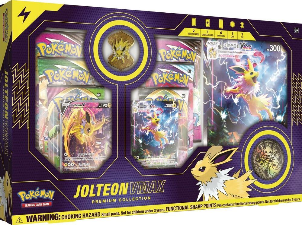 Jolteon VMAX Premium Collection Trading Card Game sealed product available at Zone 151