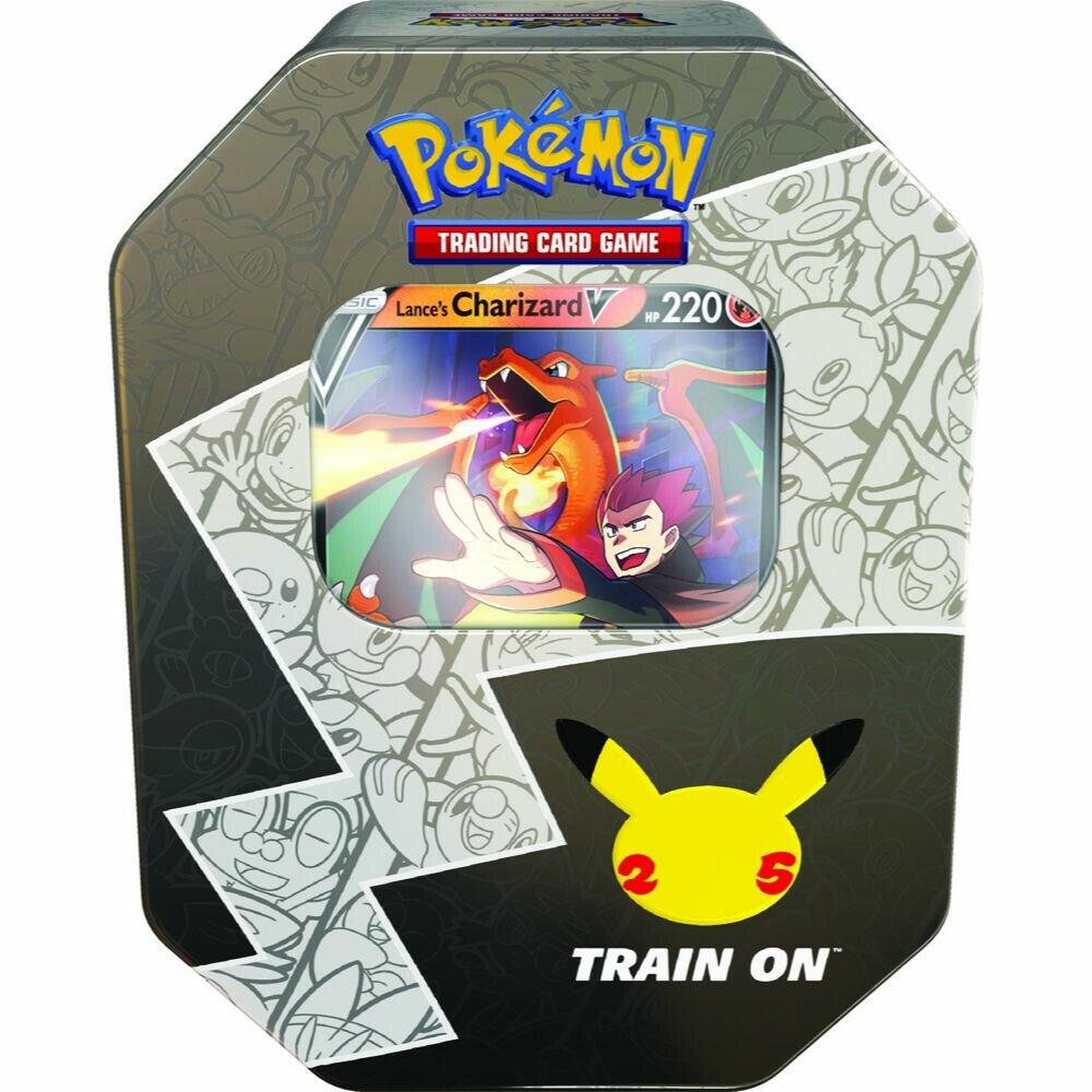 Pokemon Celebrations International Tin [Lance's Charizard V] Pokemon TCG sealed product available at Zone 151