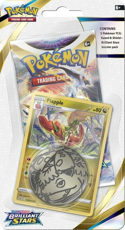 Brilliant Stars Single Pack Blister [Flapple] Pokemon TCG sealed product available at Zone 151