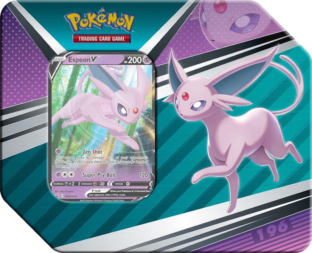 V Heroes Tin [Espeon V] Trading Card Game sealed product available at Zone 151
