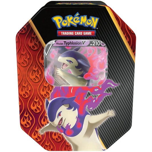 Divergent Powers Tin [Hisuian Typhlosion V] Trading Card Game sealed product available at Zone 151