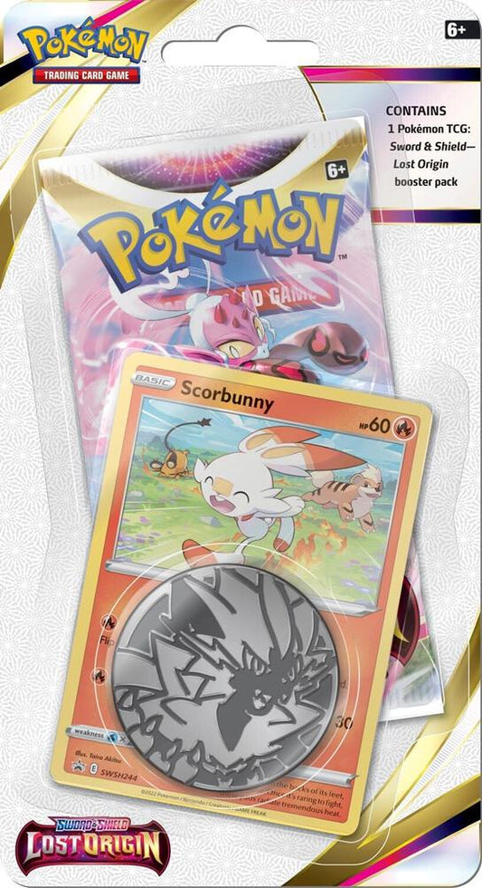 Lost Origin Single Pack Blister [Scorbunny] Pokemon TCG sealed product available at Zone 151