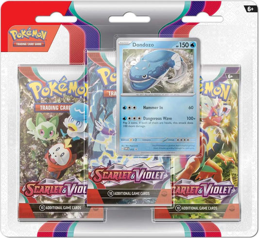 Scarlet & Violet 3 Pack Blister [Dondozo] Pokemon TCG sealed product available at Zone 151