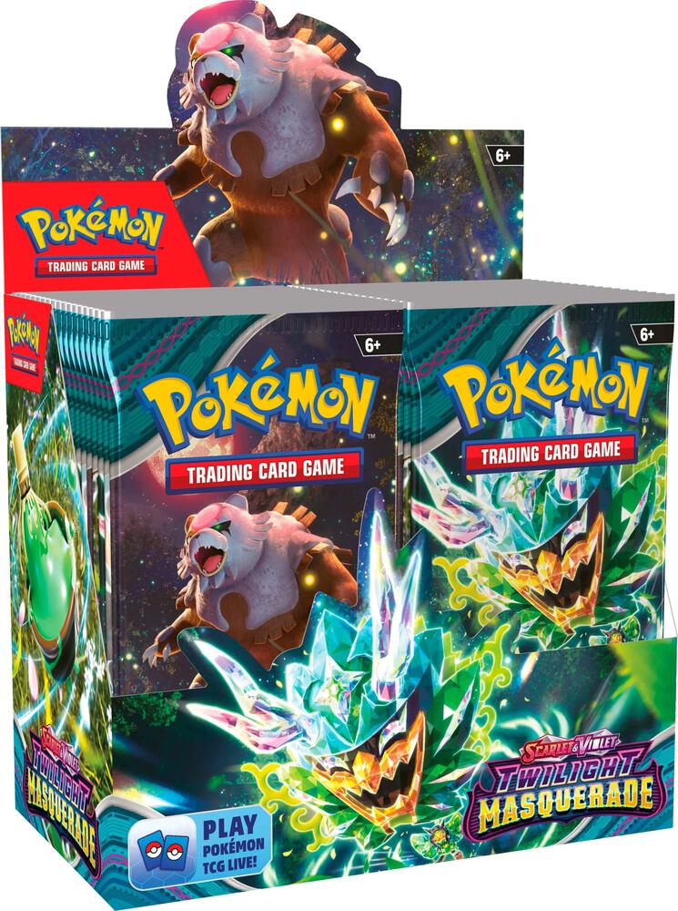 Twilight Masquerade Booster Box Case Pokemon TCG sealed product available at Zone 151