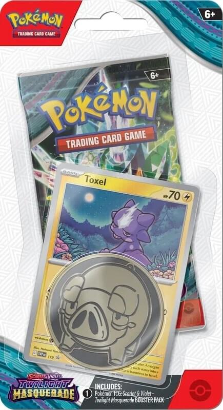 Twilight Masquerade Single Pack Blister [Toxel] Pokemon TCG sealed product available at Zone 151