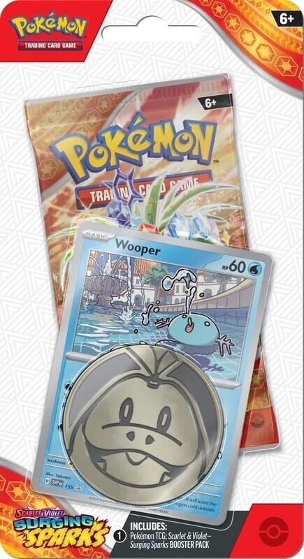 Surging Sparks Single Pack Blister [Wooper] Pokemon TCG sealed product available at Zone 151