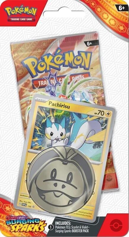 Surging Sparks Single Pack Blister [Pachirisu] Pokemon TCG sealed product available at Zone 151