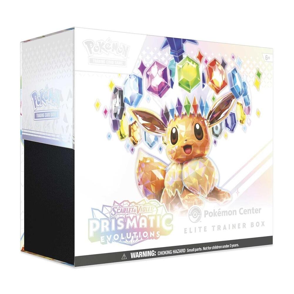 Prismatic Evolutions Pokemon Center Elite Trainer Box (Exclusive) Pokemon TCG sealed product available at Zone 151