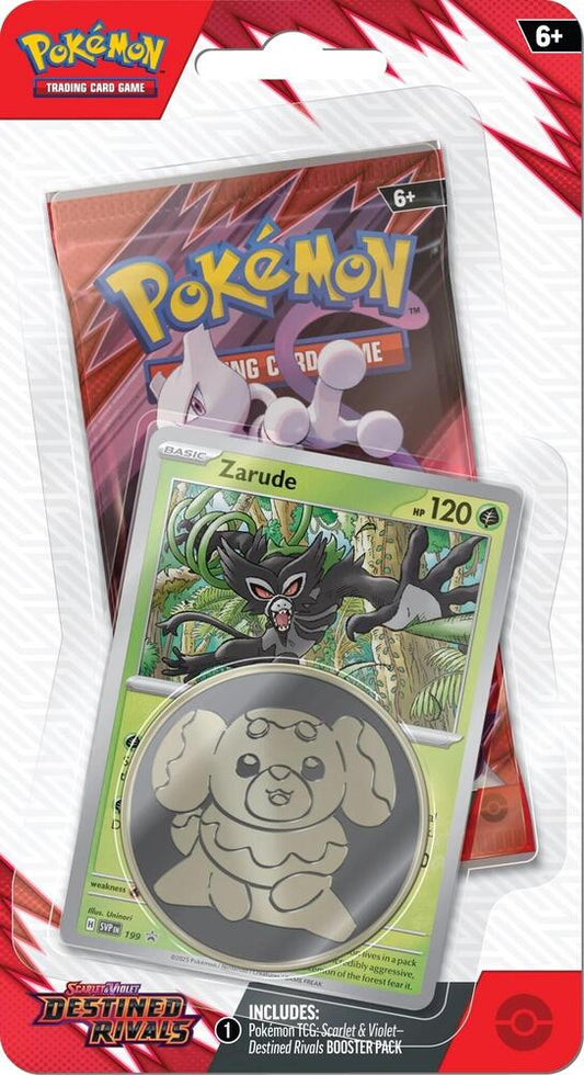 Destined Rivals Single Pack Blister [Zarude] Trading Card Game sealed product available at Zone 151