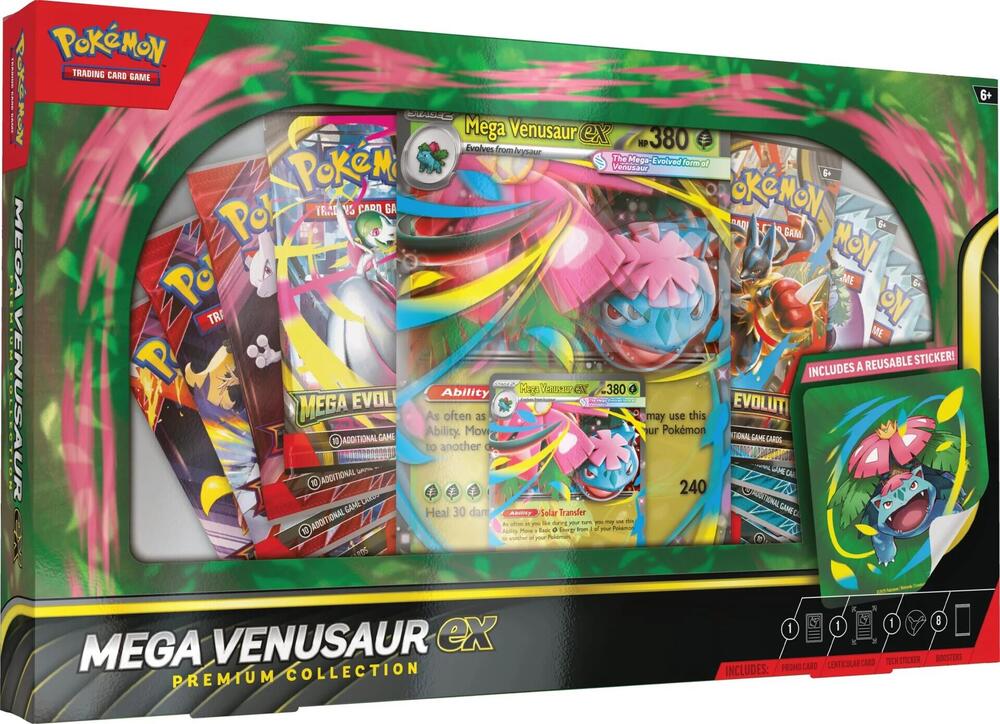 Mega Venusaur ex Premium Collection Trading Card Game sealed product available at Zone 151