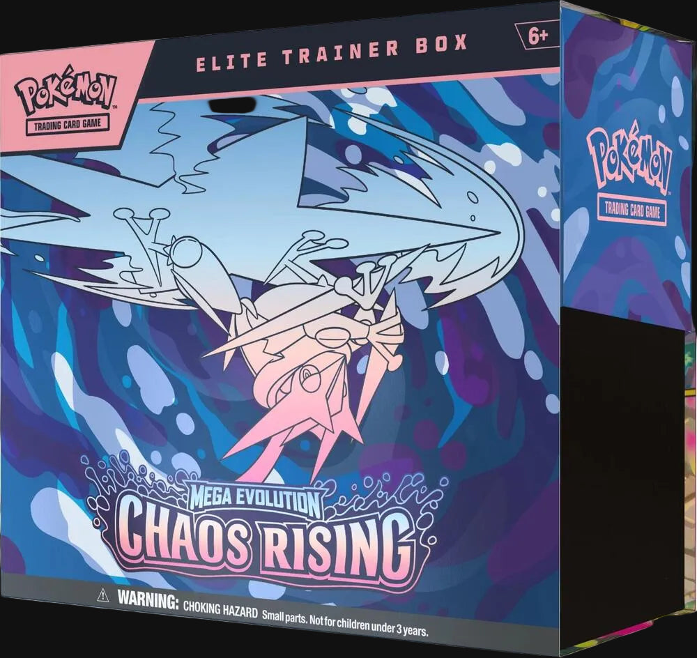 Chaos Rising Elite Trainer Box Trading Card Game sealed product available at Zone 151