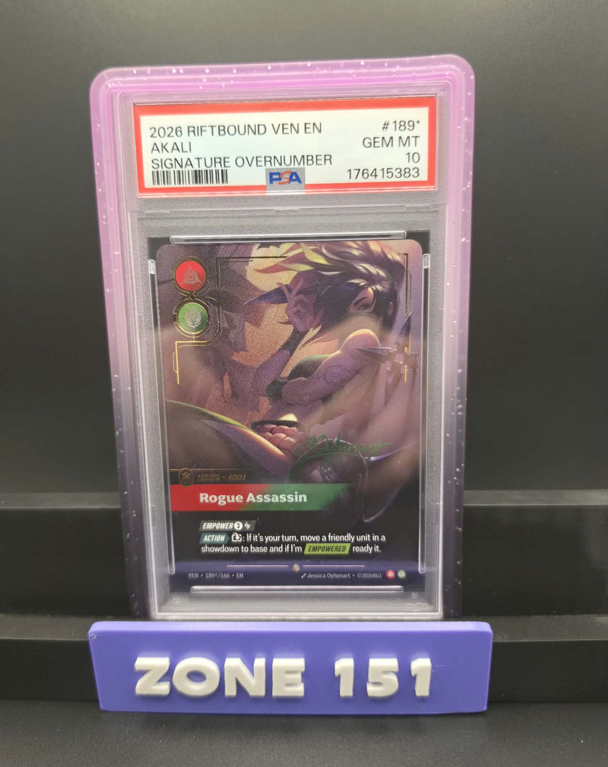 2026 Akali - Rogue Assassin (Signature) (EN) PSA 10