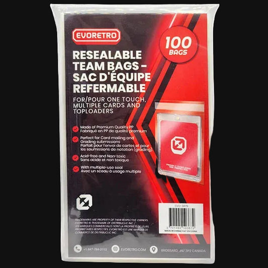 EVORETRO Resealable team bags 100pc.