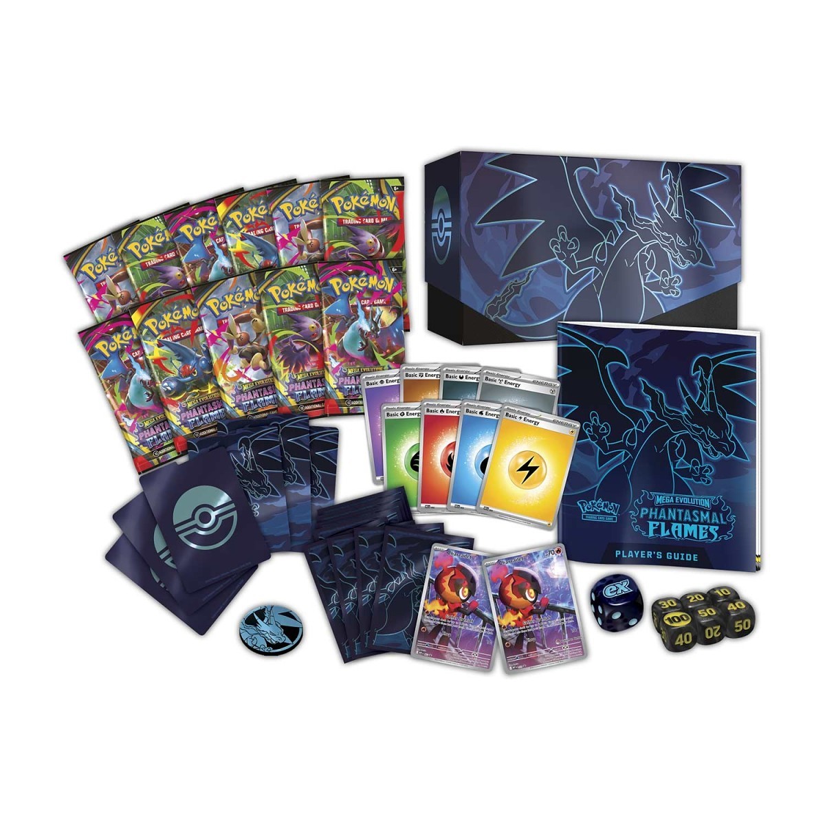 Phantasmal Flames Pokemon Center Elite Trainer Box (Exclusive) Pokemon TCG sealed product available at Zone 151