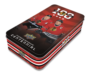 2025-26 Chicago Blackhawks Centennial Tin - Upper Deck